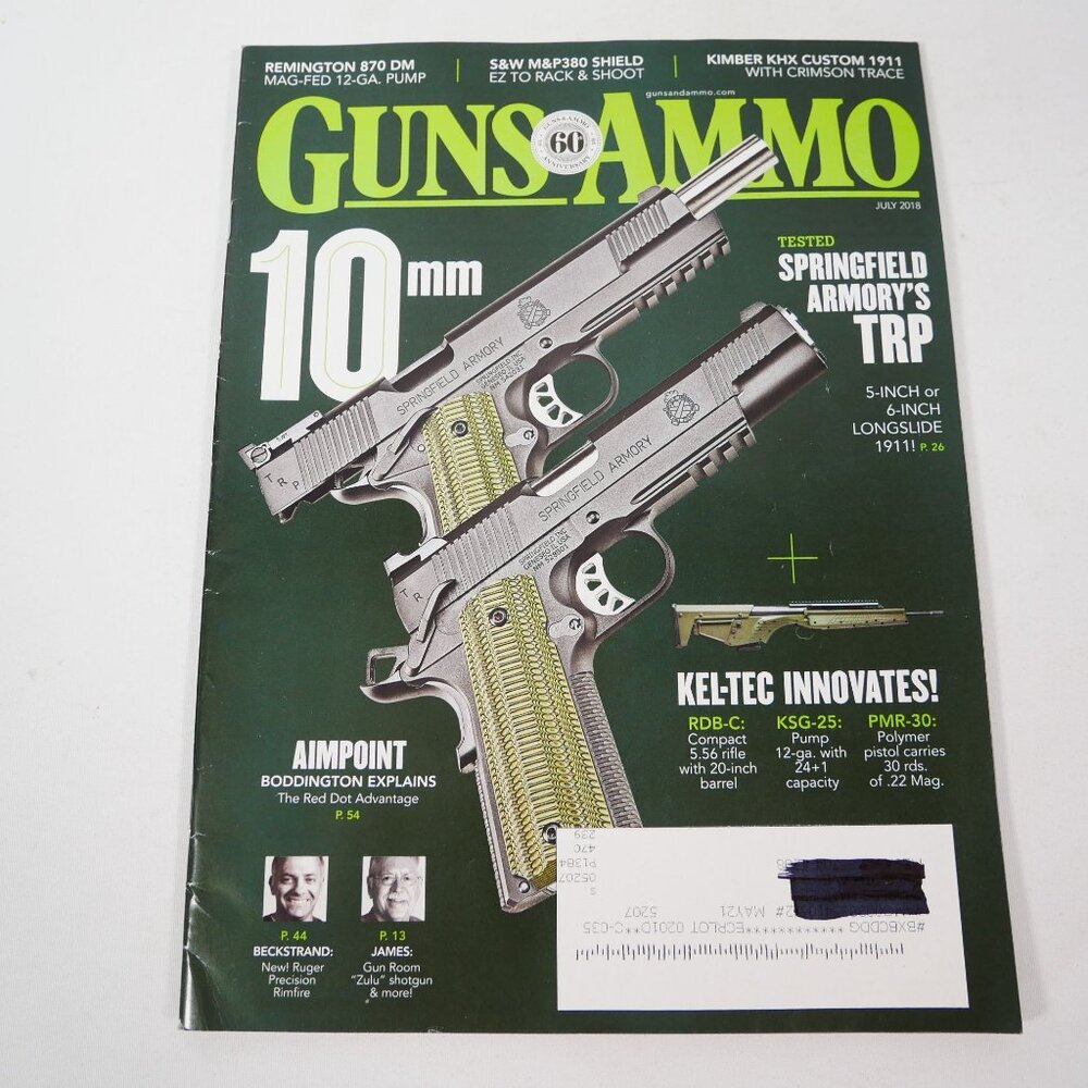 Lot Of 8 Guns & Ammo Magazines 2018 Issues Featuring Firearms & Accessories - Picture 10 of 16